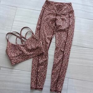 Madewell sports bra and leggings